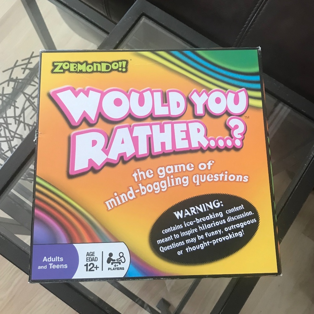 Would You Rather Game Zobmondo Mind-Boggling Questions
